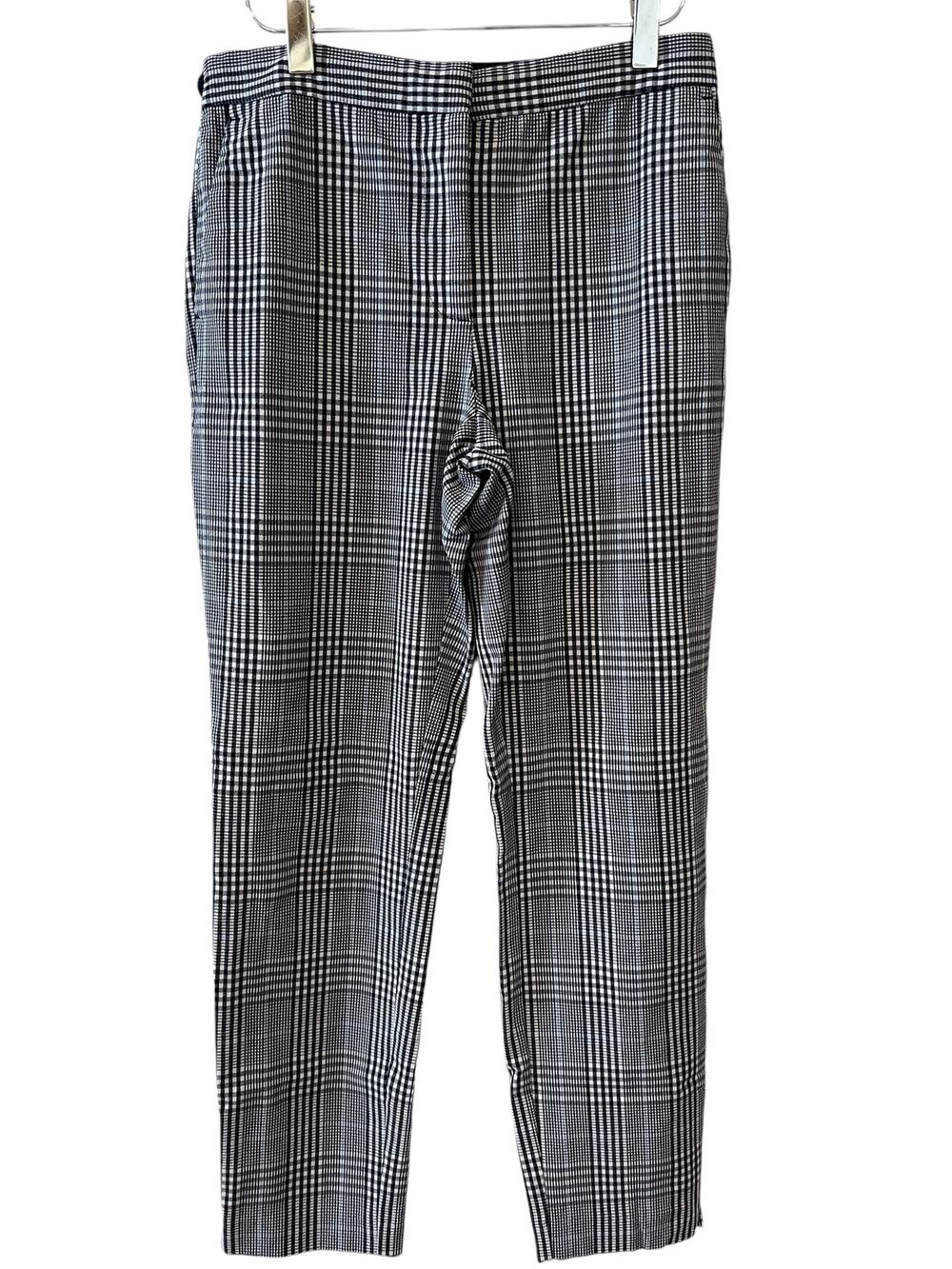 Zara Blue Plaid Skinny Pants M
